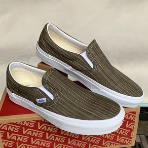 VANS CLASSIC SLIP ON SUITING GRAPELEAFstripes WMNS